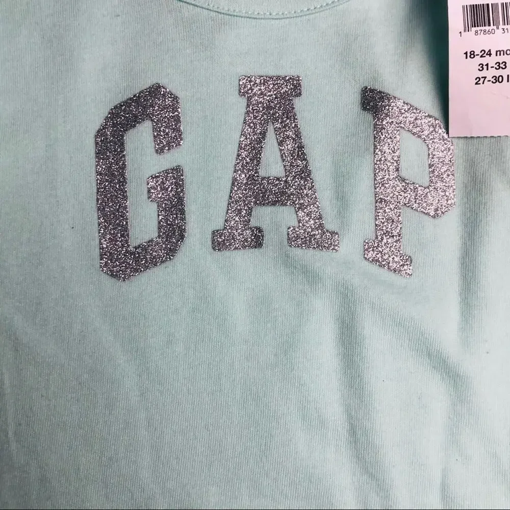 Baby Gap Mint Green Baby Graphic Top Sz 18-24M